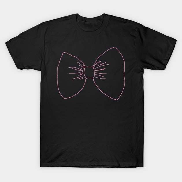 Pink Bow Ribbon T-Shirt by EunsooLee